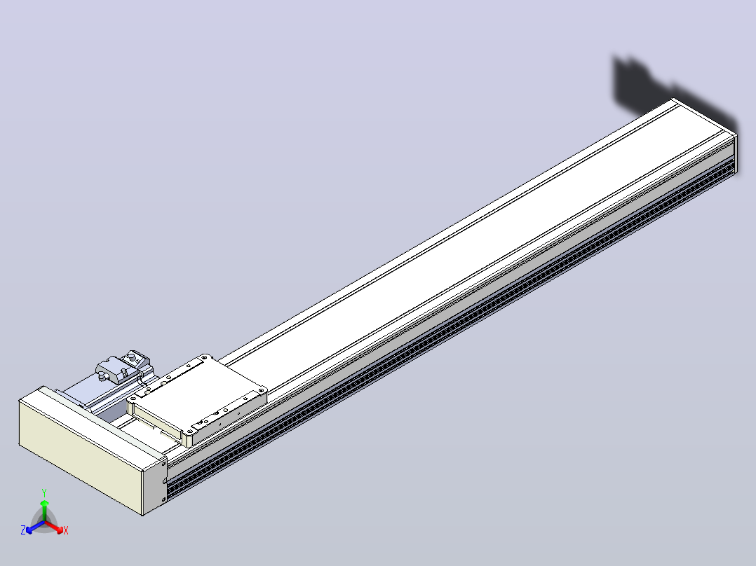 滚珠丝杠直线轴带导轨全封闭TPA-HCR-105D-1610C-L700-ML-C-P40-N3主视图