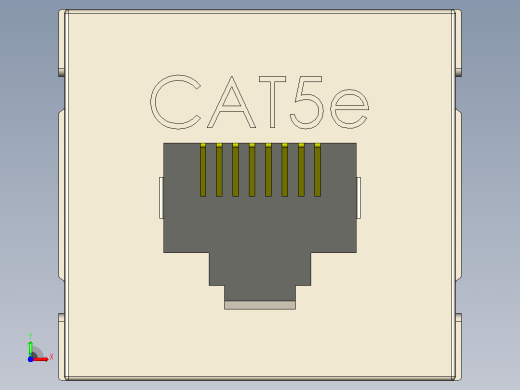 cat5e耦合器12前视缩略图