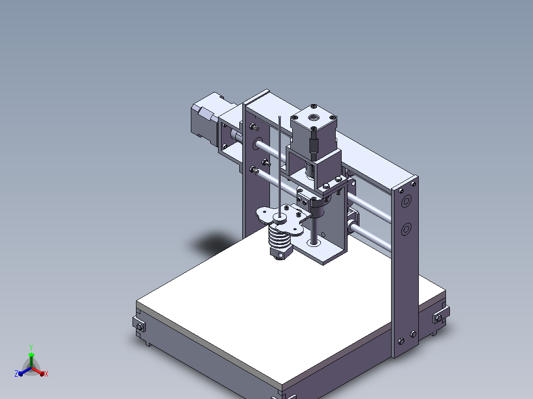 3轴3D打印机SW主视图