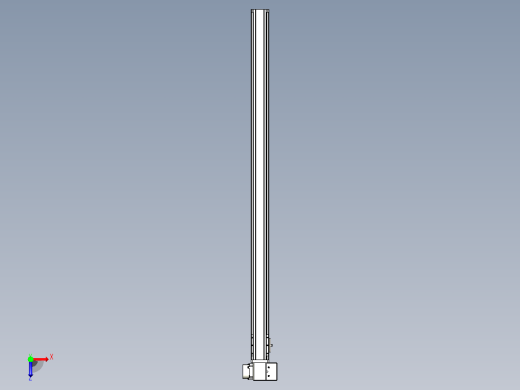 皮带直线轴半封闭可选导轨TPA-HNB-65S-90-L1150-RP-C-P20-N3俯视缩略图