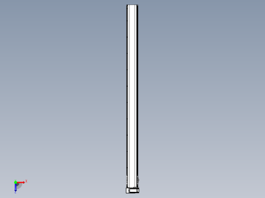 皮带直线轴半封闭可选导轨TPA-HNB-140D-120-L2000-LU-C-P40-N3俯视缩略图