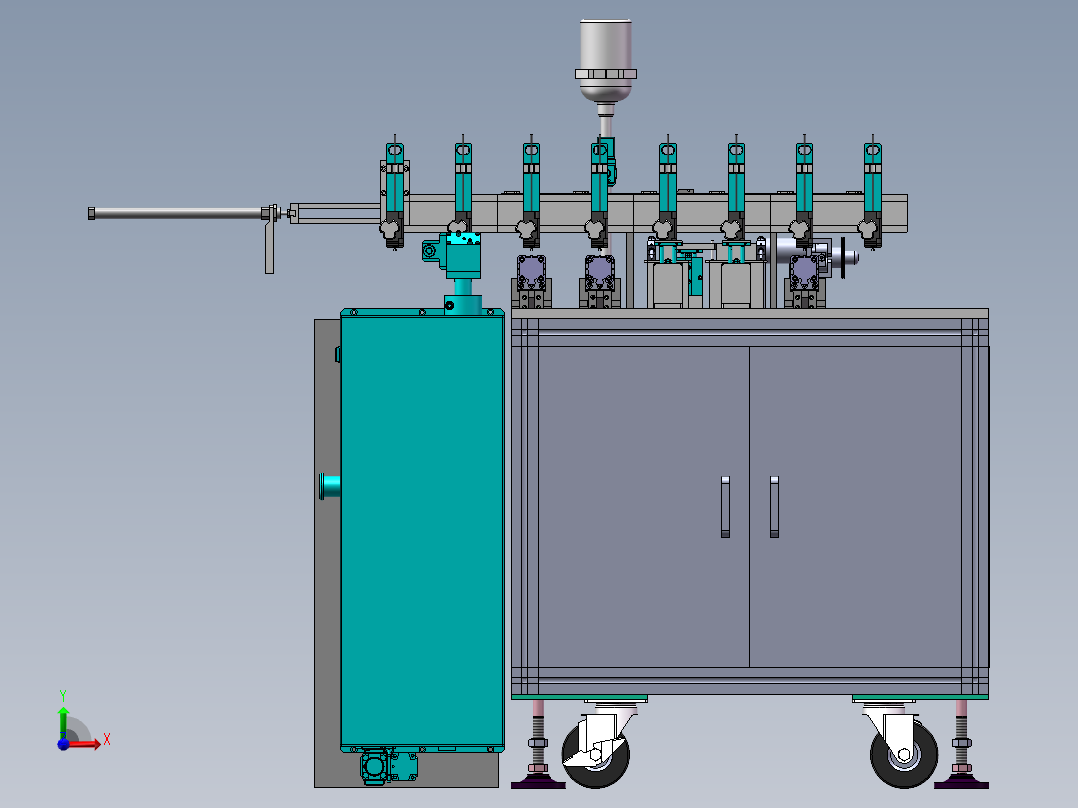 线材激光焊接裁断机sw17可编辑前视图