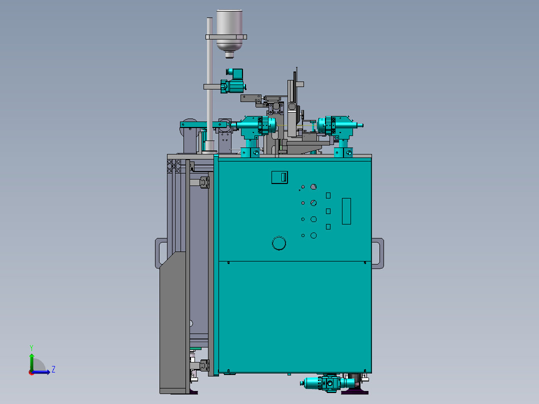 线材激光焊接裁断机sw17可编辑左视图