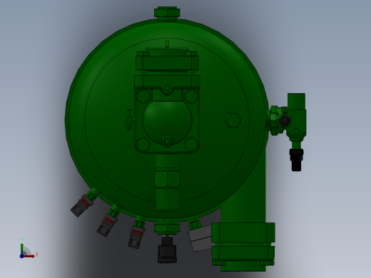 钢制的储气罐sw18可编辑前视缩略图