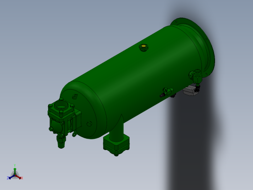 钢制的储气罐sw18可编辑正等轴测缩略图