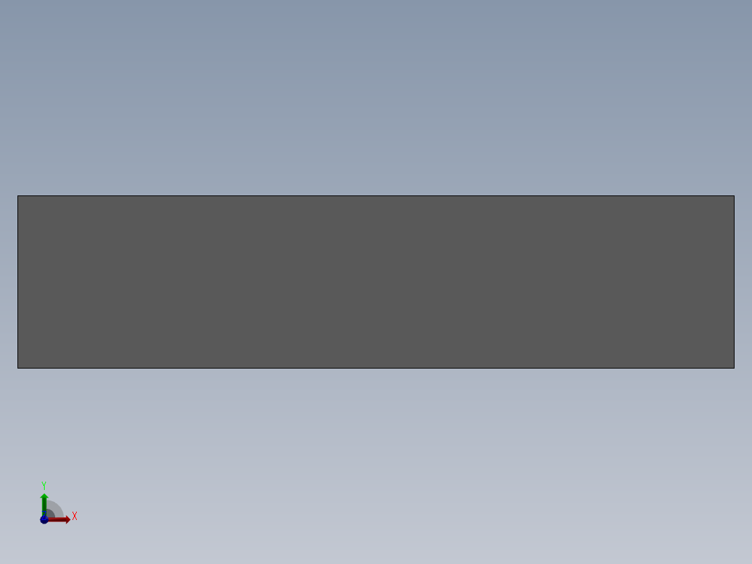 实木书桌3D模型设计前视图