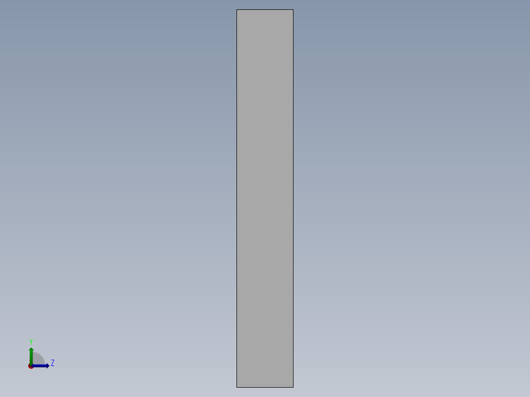 实木书桌3D模型设计左视图
