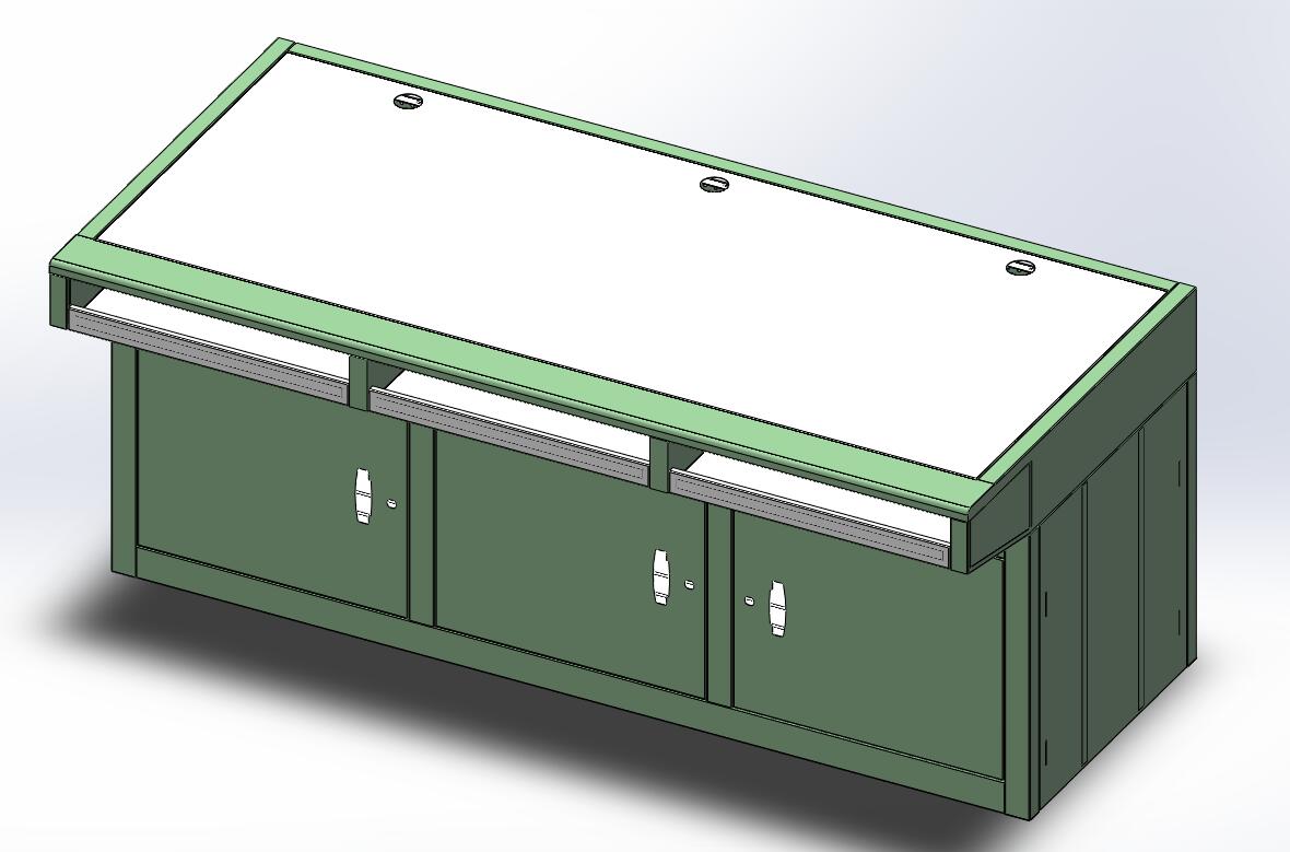 操作台的图档 3D图和2D的加工图