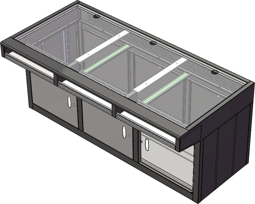 操作台的图档 3D图和2D的加工图