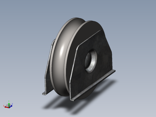 solidworks 车轮滑动门
