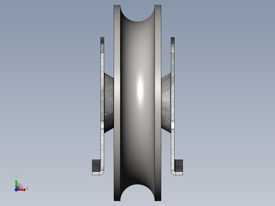 solidworks 车轮滑动门前视图
