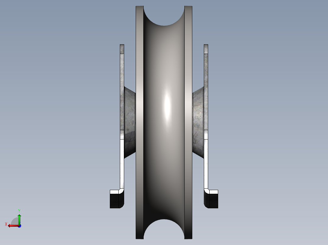 solidworks 车轮滑动门后视图