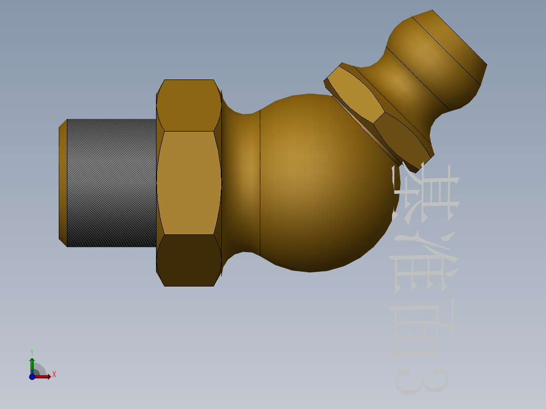 压注油杯前视图