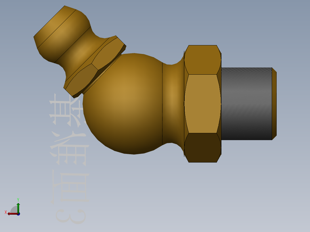 压注油杯后视图