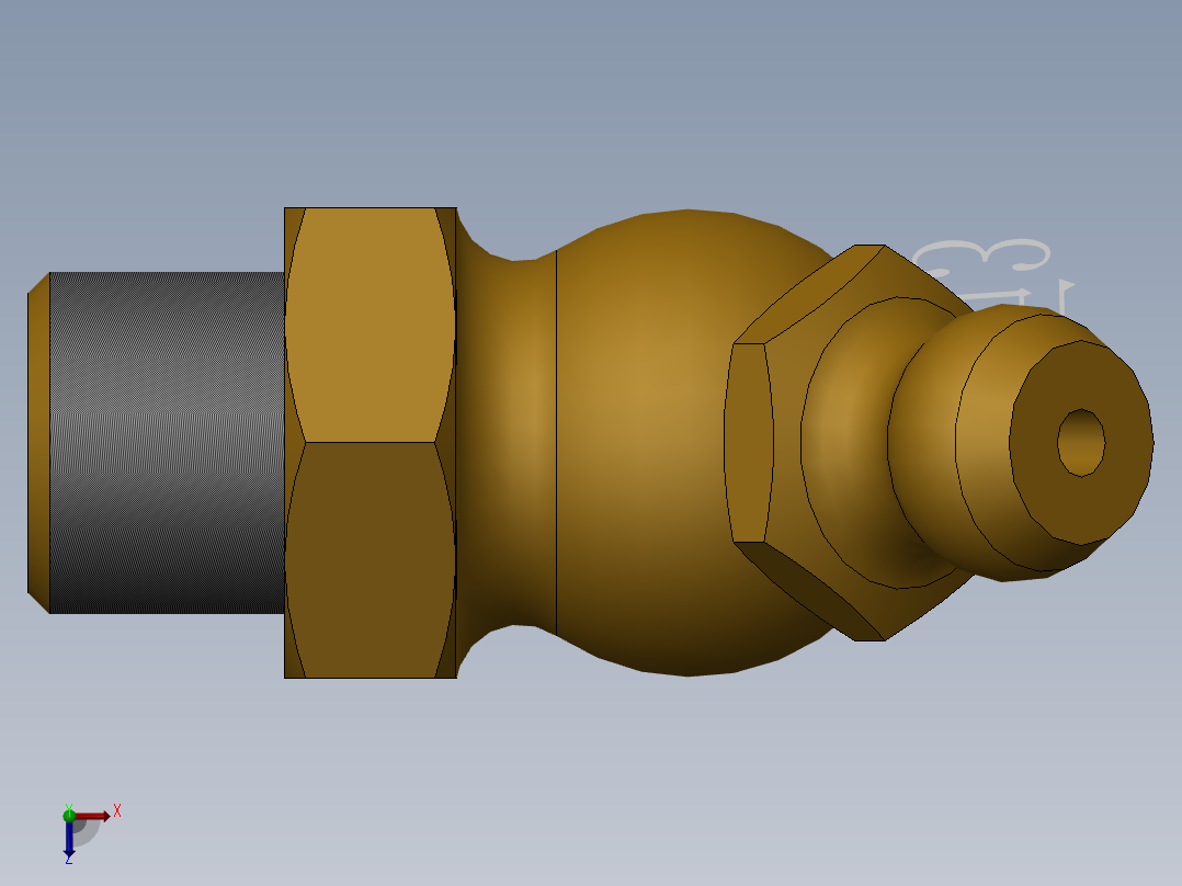 压注油杯俯视图