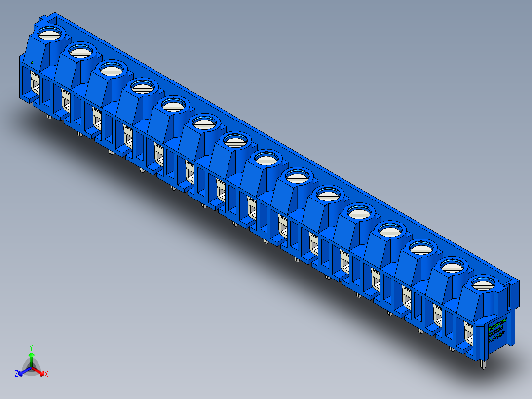 DEGSON DG365 系列 7.5mm 接线端子-DG365-7.5-15P-12-00AH主视图