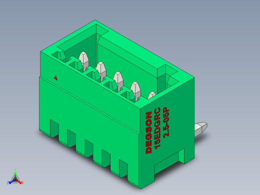 DEGSON 15EDG 系列 2.5mm 接线端子包-15EDGRC-2.5-05P-14-00AH