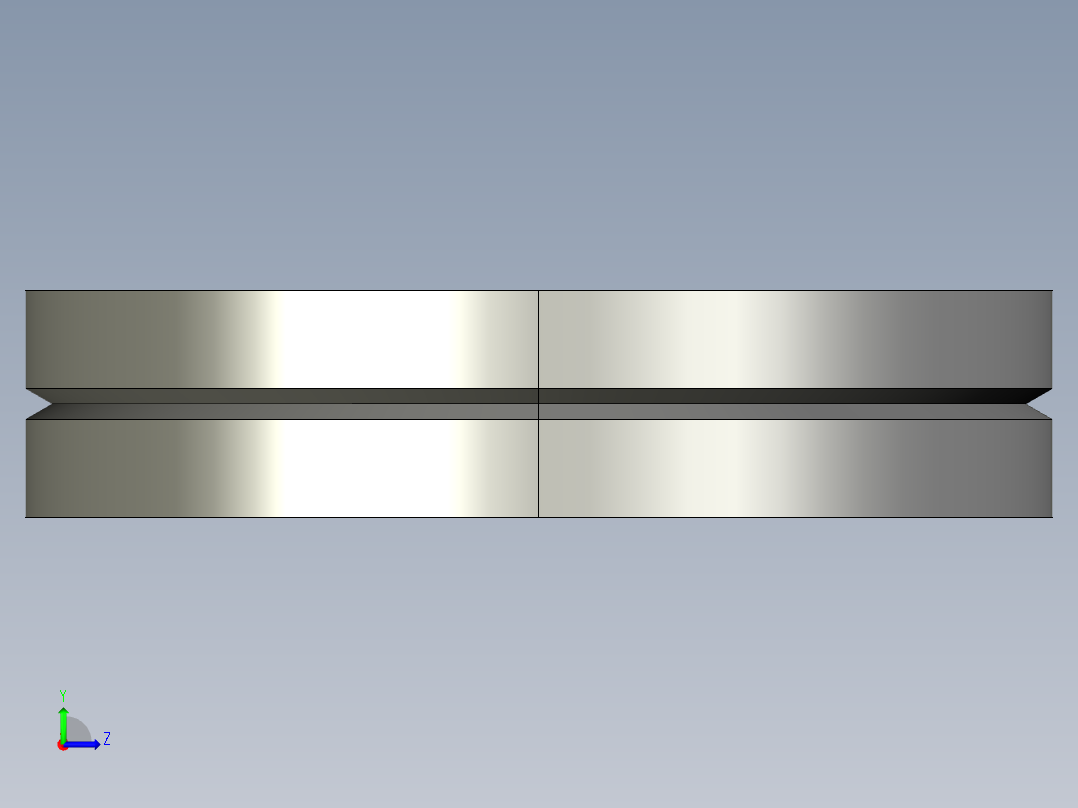 CF16法兰盲板左视图