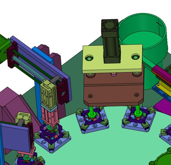 电子风扇转盘式组合机