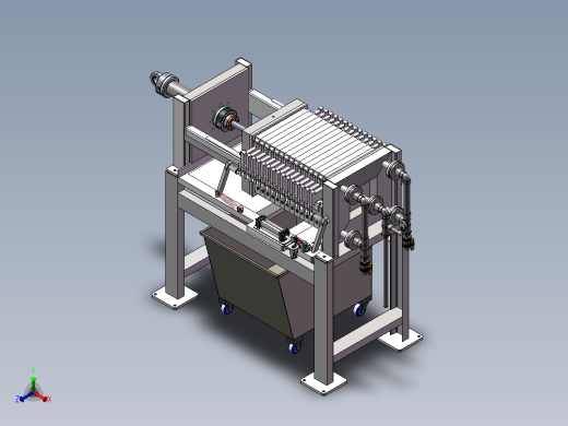 振打压滤机正等轴测缩略图