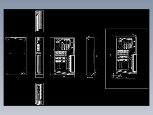 低压伺服DF3E-0410加支架外观图210604