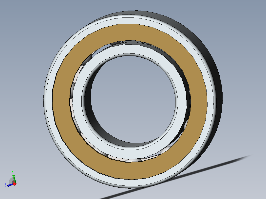 GB／T276-94深沟球轴承61800-2RZ主视图