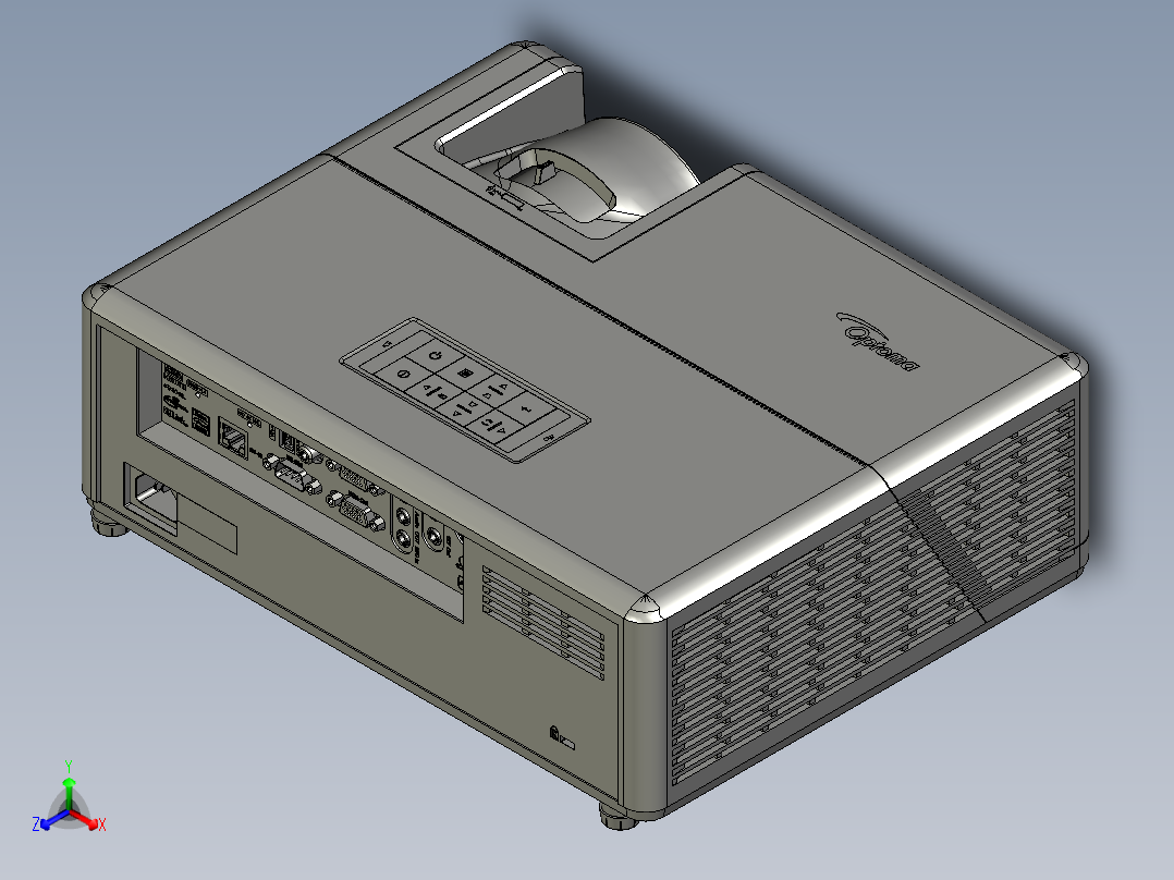 投影仪3正等轴测图