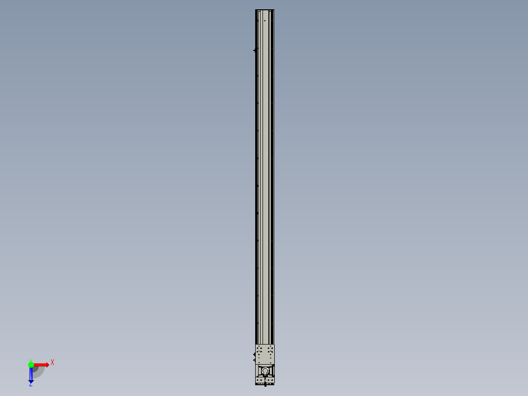 东锦齿条传动DH136G-S2400-BU-减速机+P400W俯视图