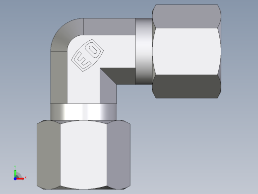 卡套式工业通用硬管接头EO_Union_elbow_W08ZL71前视缩略图