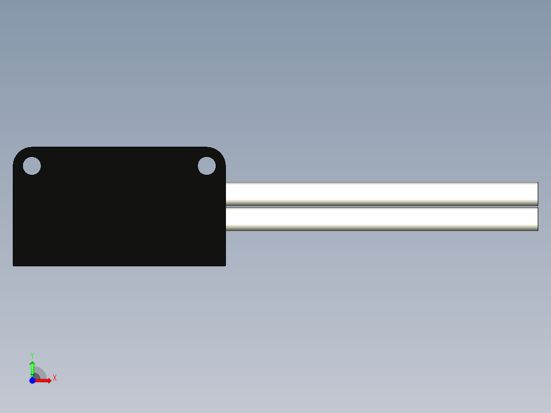 矩阵光纤_漫反射型FR-S14前视图