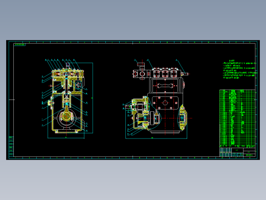 一种乳化液泵装配图442188==36