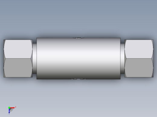 卡套式工业通用硬管接头EO_Weld_bulkhead_fitting_ESV14S俯视缩略图