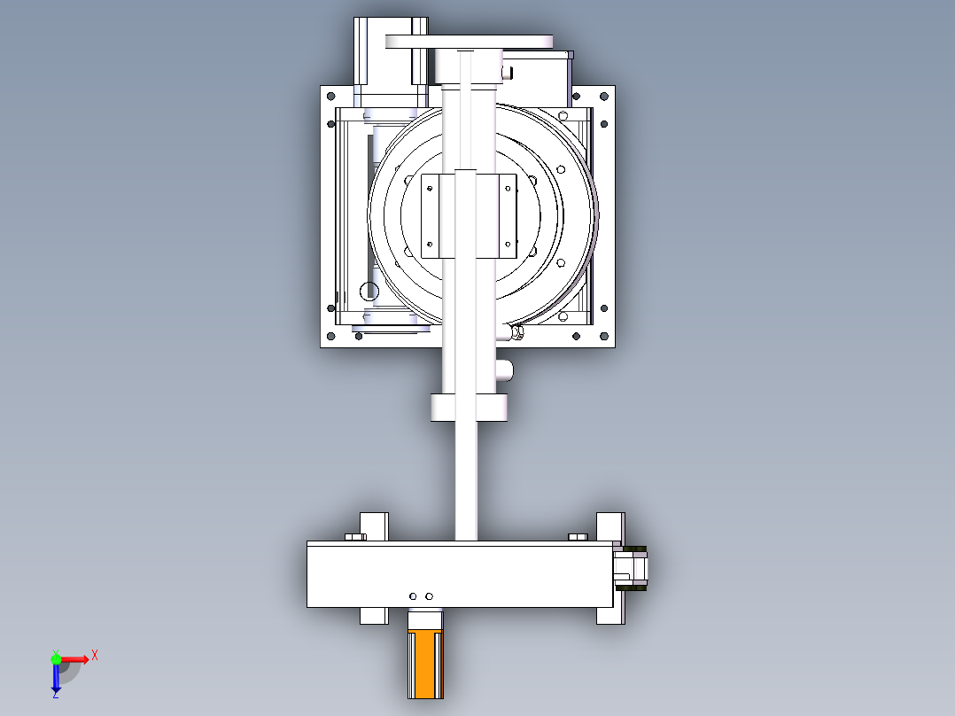 轴承座自动上下料系统俯视图