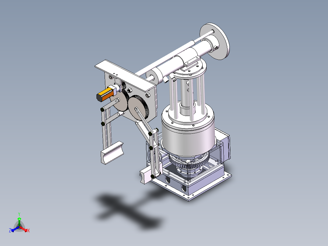 轴承座自动上下料系统正等轴测图