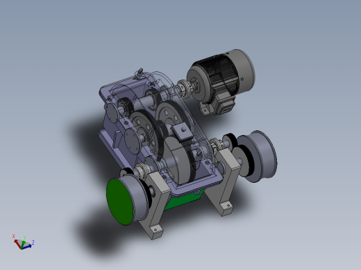 Q177-塔式起重机行走部减速装置设计【三维SolidWorks】没说明书