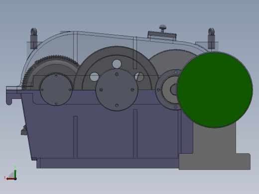 Q177-塔式起重机行走部减速装置设计【三维SolidWorks】没说明书后视缩略图