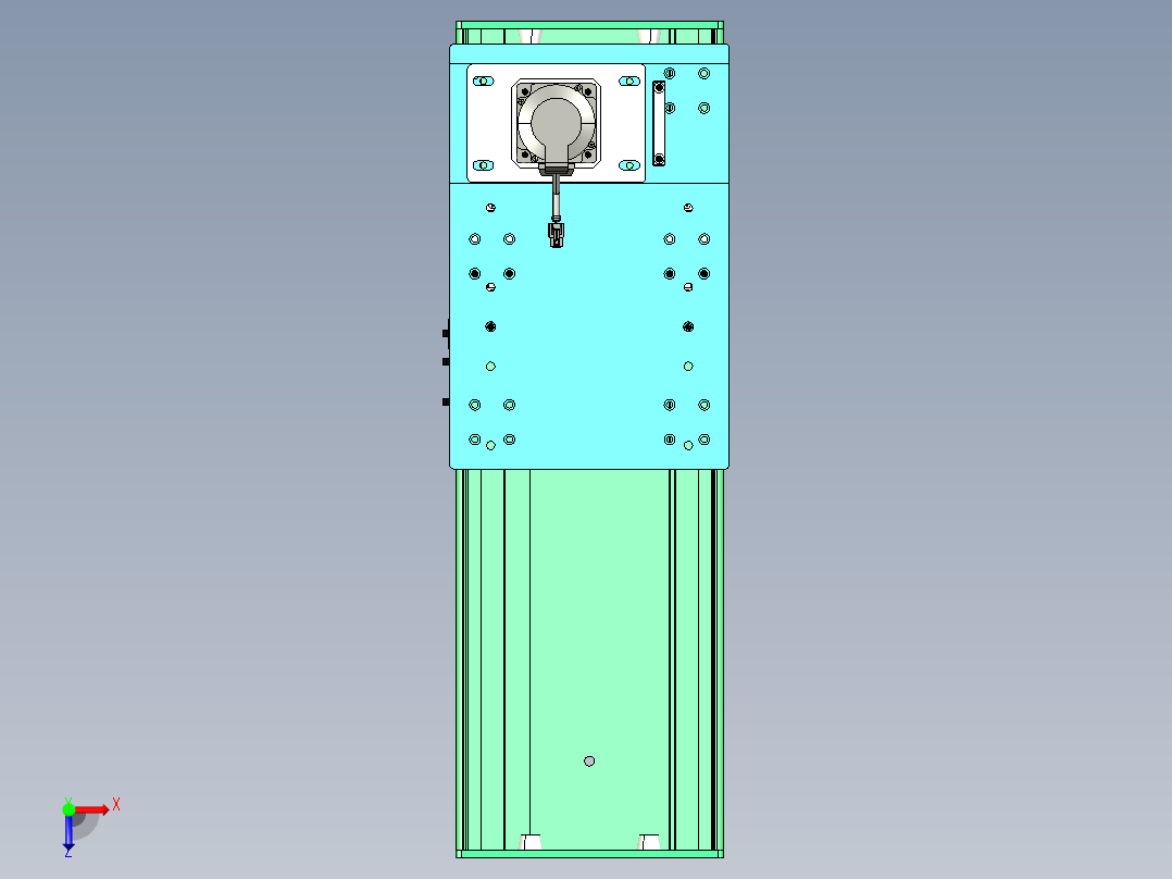 东锦齿条传动DH270G-L167-S350-BU-减速机+750W俯视图