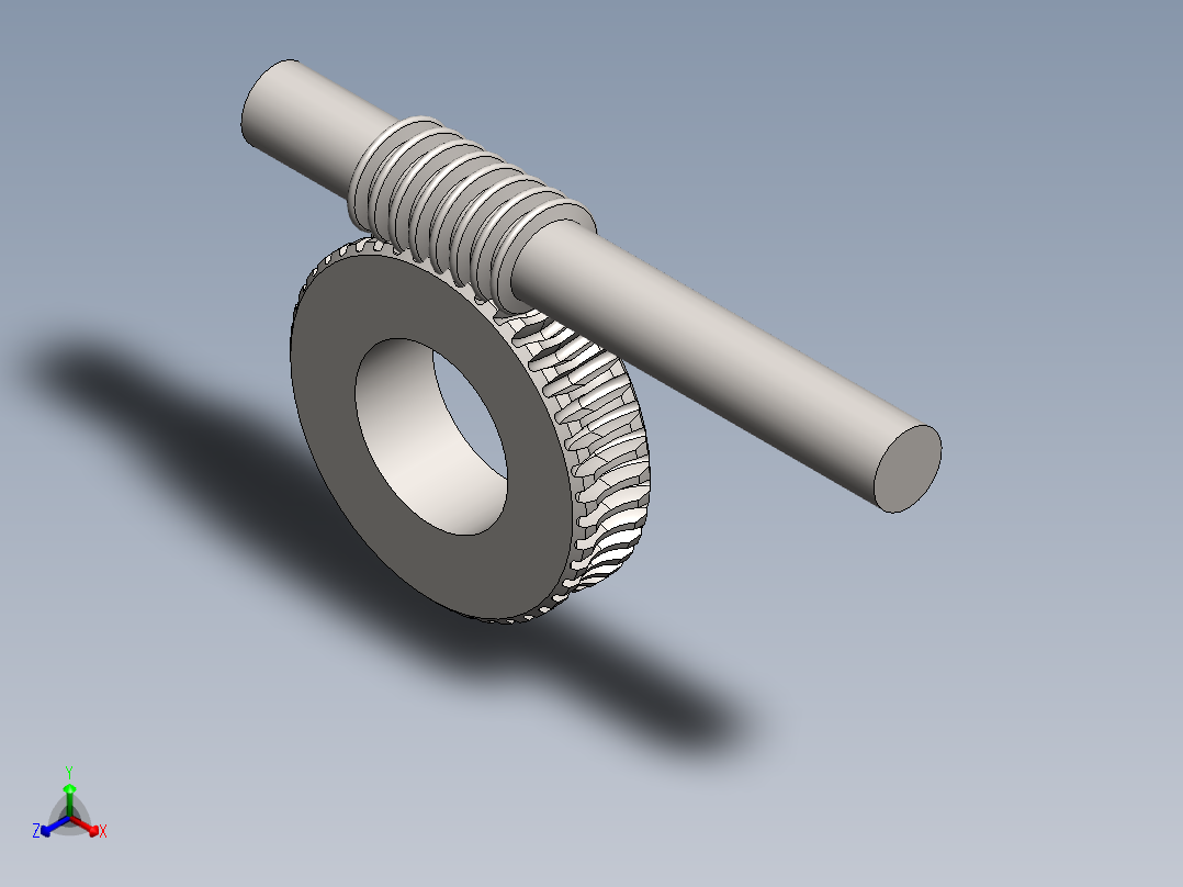 齿轮啮合 (139)正等轴测图