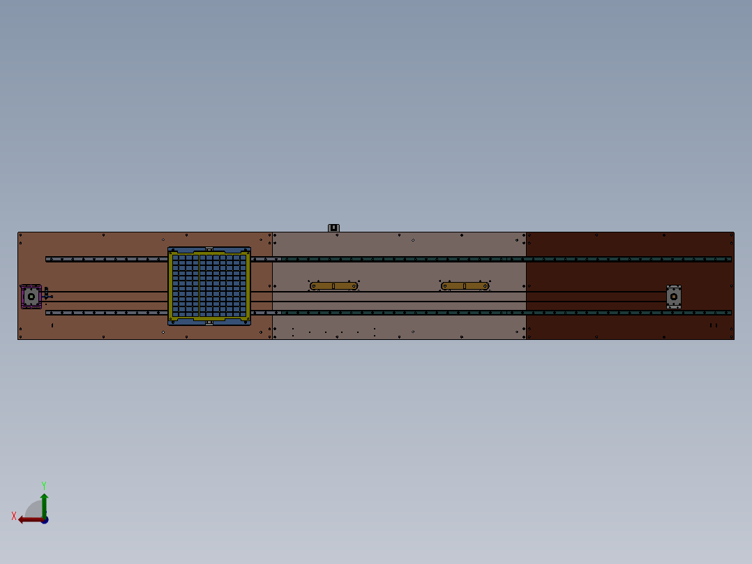 自动输送线后视图