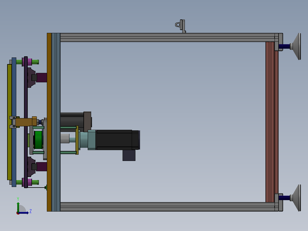 自动输送线左视图