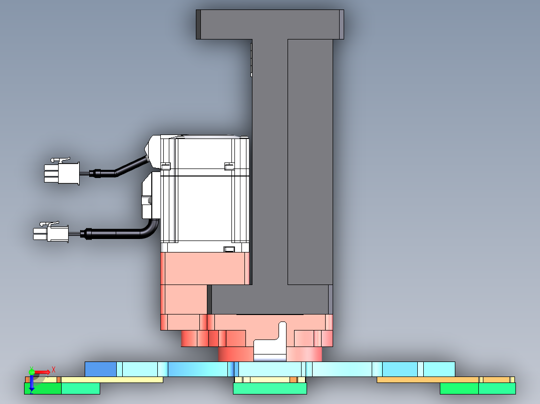 旋转作业台三维SW模型==1391681==50俯视图