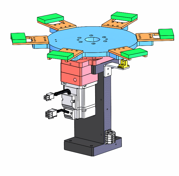 旋转作业台三维SW模型==1391681==50