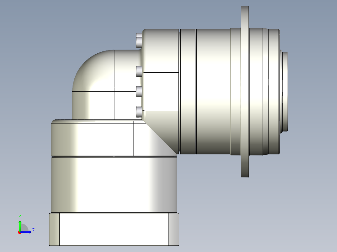 多摩川行星减速机TDR-064-L1-14BK14左视图