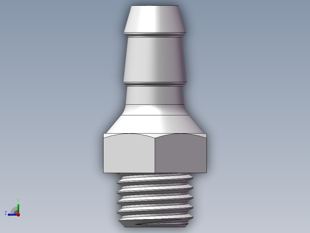 宝塔接头右视图