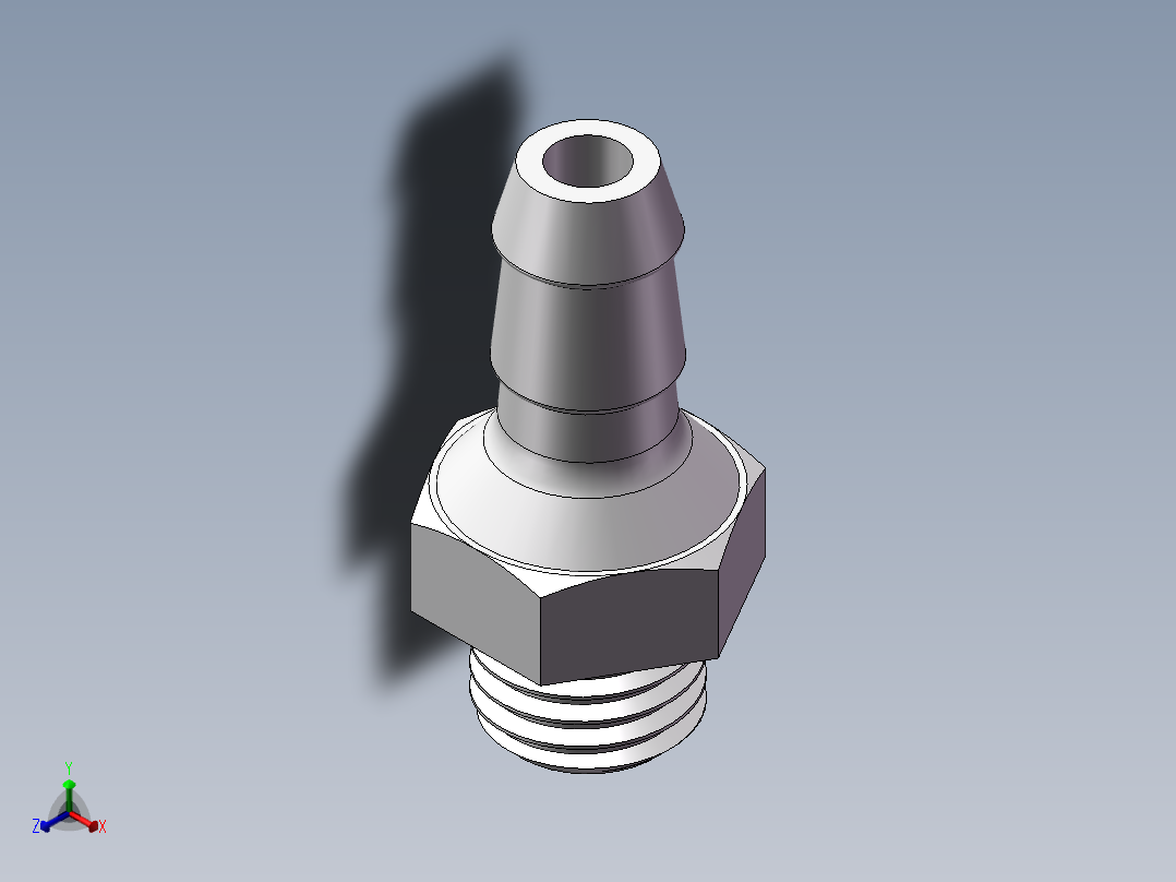 宝塔接头正等轴测图