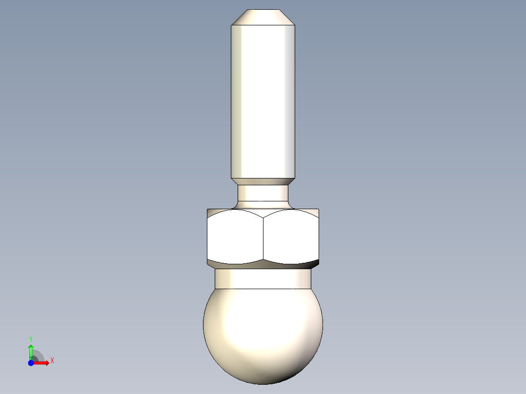 型材-KJN M8X25 THREADED ROD 098DM08025M前视图