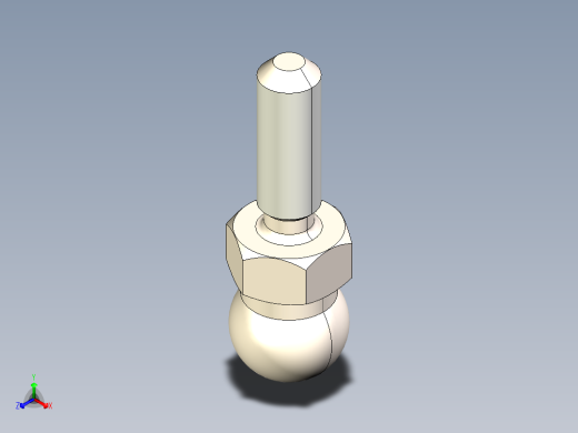 型材-KJN M8X25 THREADED ROD 098DM08025M正等轴测缩略图