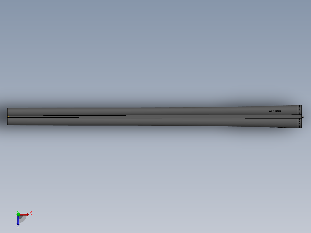 加尔比双管猎枪第1部分枪管总成俯视图