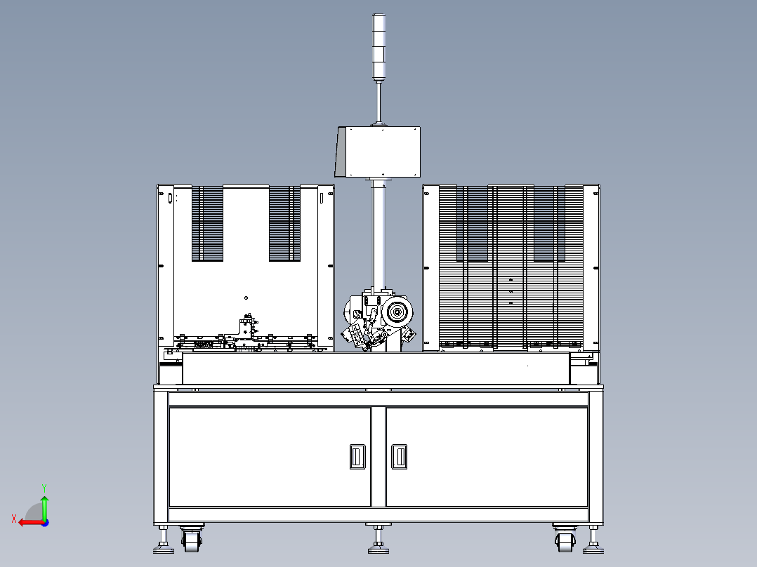 灯条贴胶带自动机 自动贴胶机 贴辅料后视图