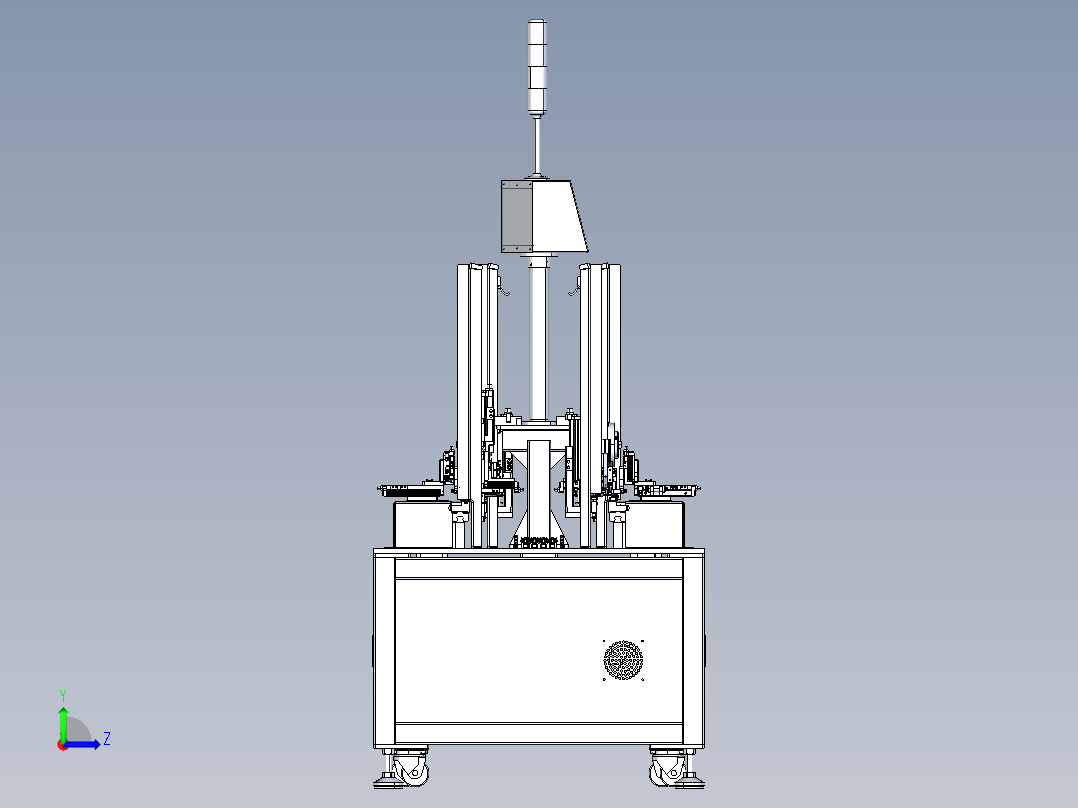 灯条贴胶带自动机 自动贴胶机 贴辅料左视图